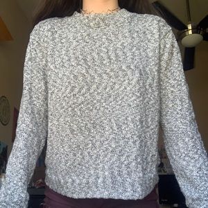 Gray/White Sweater
